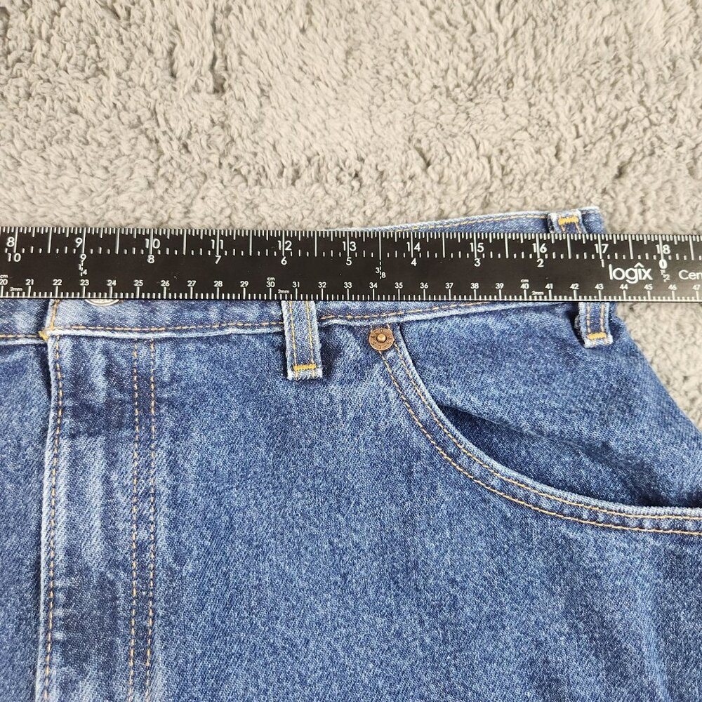 VTG Y2K High Waisted Mom Jeans Women's 16 Levi's 550 Curvy Straight Tapered Leg - Picture 5 of 12